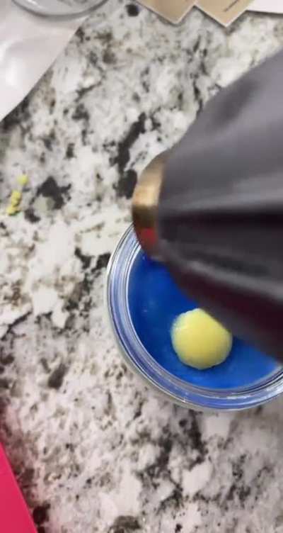 “Sponge cake” candle I made!