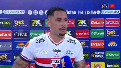 Declarações fortes do Luciano após o jogo