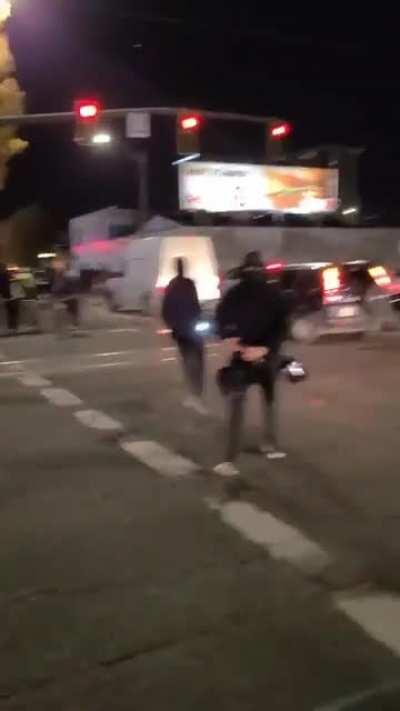 @SCATSOTS attacked and threatened for filming tonight's anti-capitalism riots in Portland