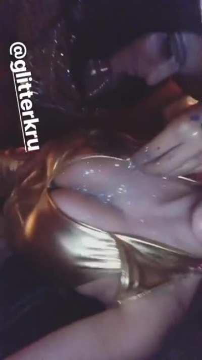 Glittering Those Titties Up