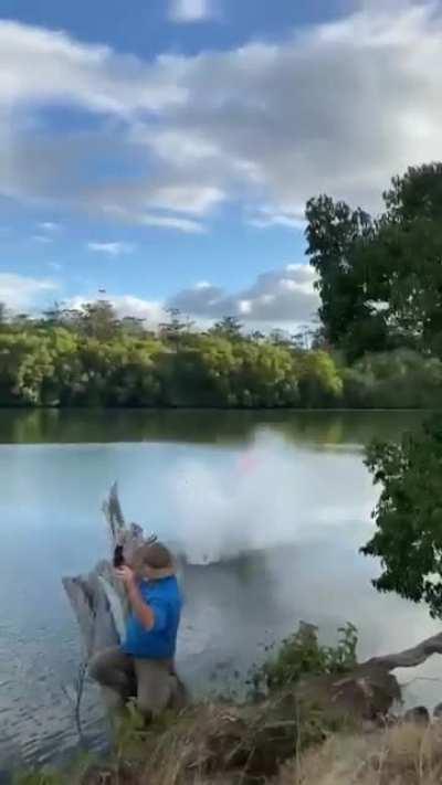 HMRB while I cool off in the water