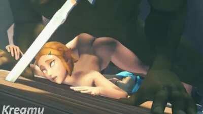 Zelda getting pounded (Kreamu) [The Legend of Zelda]