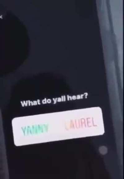 I heard YANNY