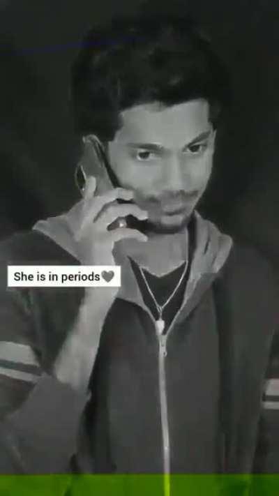 She is in periods