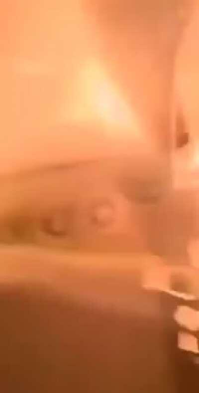 he survived his house is okay but his bathroom. not...