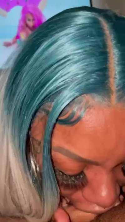 ❗️Aggressive head is all i need❗️I busted a fat nutt in her throat 🤤