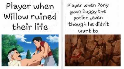 Willow is the reason Doggy got infected and the Player is mad at Pony