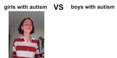 girls with autism vs boys with autism