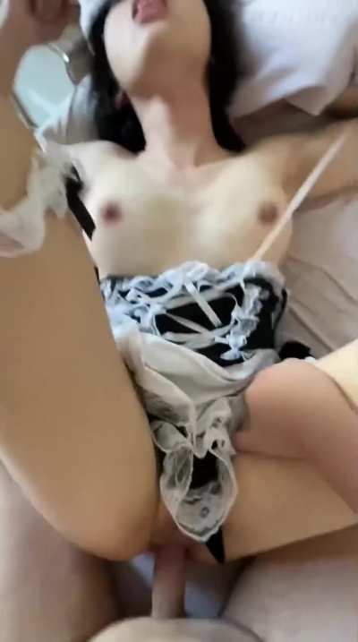 choked and fucked dressed as a maid