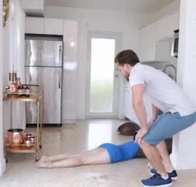 I dont know how she got stuck in there