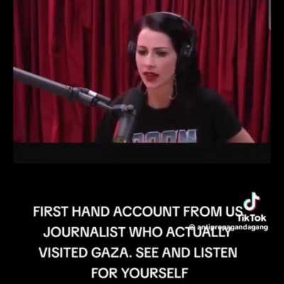 First hand account from US journalist who actually visited Gaza