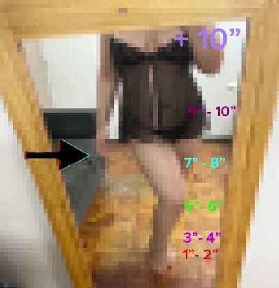 You must stop the arrow at your size. Depending on where it stops, that is what you will be able to see. What was your result?🤭