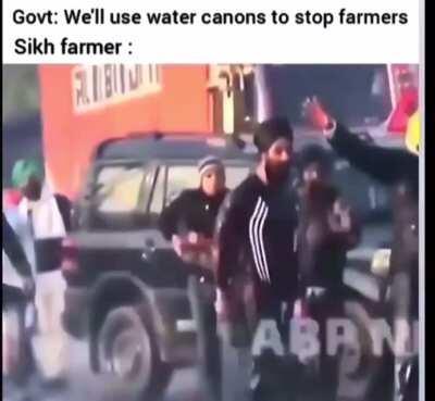 To stop a peaceful protest in india.