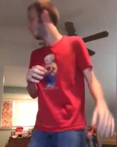 High as hell waving a gun