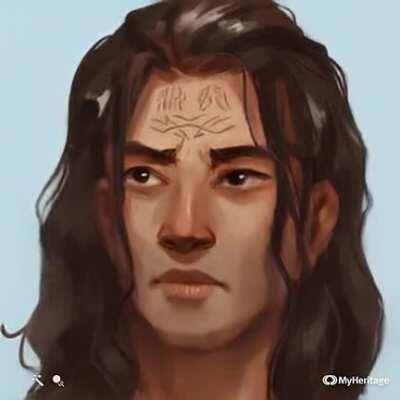 Ran my Kaladin character design through the DeepNostalgia AI animator. He lives!!!