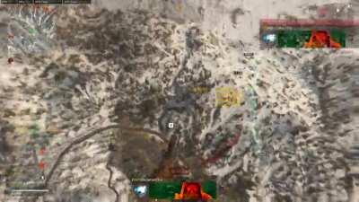 This is a first for me. Smacked someone mid-air