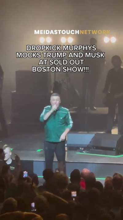 Dropkick Murphys mock Trump and Musk, and their supporters, at their sold out show in Boston