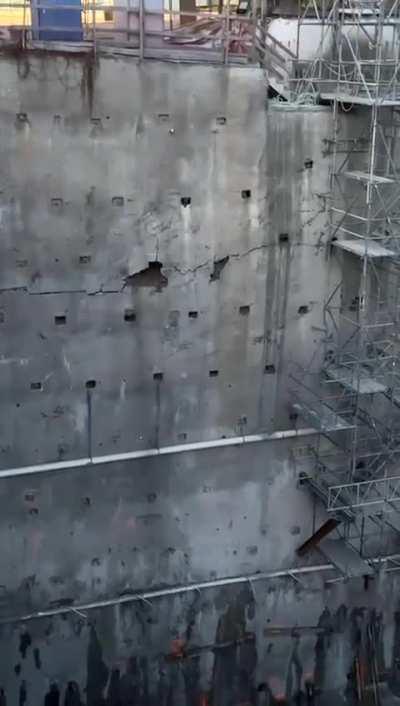 Catastrophic failure at County Green construction site North Rd. Coquitlam.