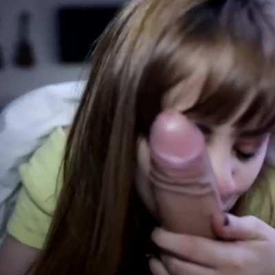 When you get a little overwhelmed by how beautiful and big his cock is... it's okay, hung guys like that <3