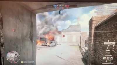 From a game a while ago, my friend sent me the footage of me getting ran over by a tank