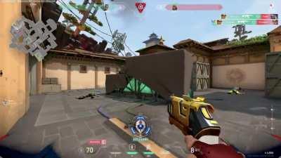 Immortal 1v4 clutch with 0.09 seconds left