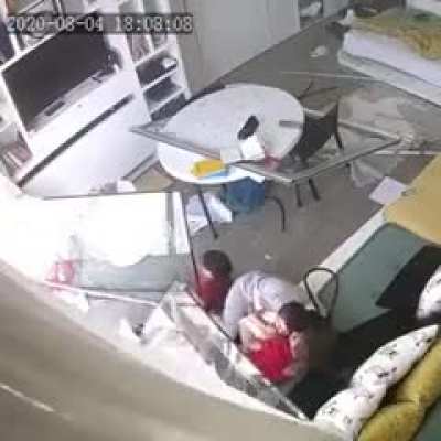 Nanny and kids survive Beirut explosion