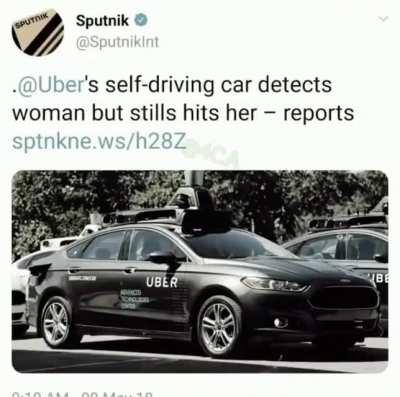 I guess it detected her as an object