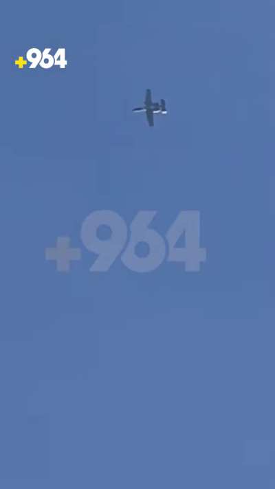 A-10 warthog over Erbil iraqi Kurdistan region today doing loops over Erbil amid opening biggest US embassy in the world and RC-135 was spotted to