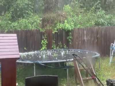 These hail videos from Hot Springs, Arkansas are unreal