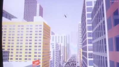 The helicopter scene from Golgo 13: The Professional (1983). One of the earlier CG usage in an animated films