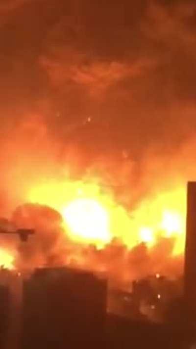 After 25 years of browsing the internet, this is still the craziest video I've seen. Tianjin Explosion, August 12, 2015.