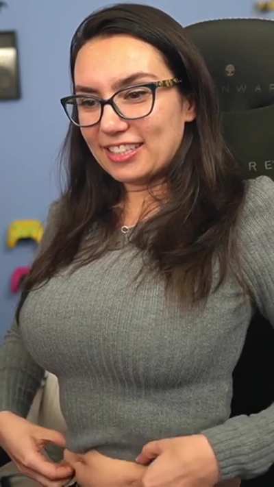 The queen of being too busty to hide