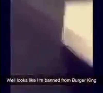 Guess I'm not going back to burger king 😭😭😭