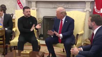 Zelensky, Trump and Vance having a very heated and angry debate