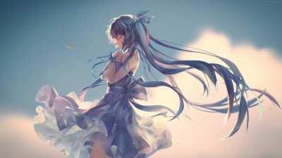 Pretty Miku Making A Wish [1920×1080]