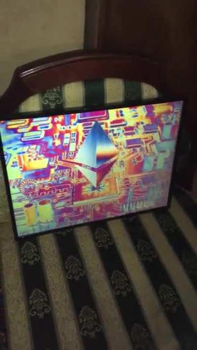 Ethereum hologram by me, lenticular technology, 30x40cm