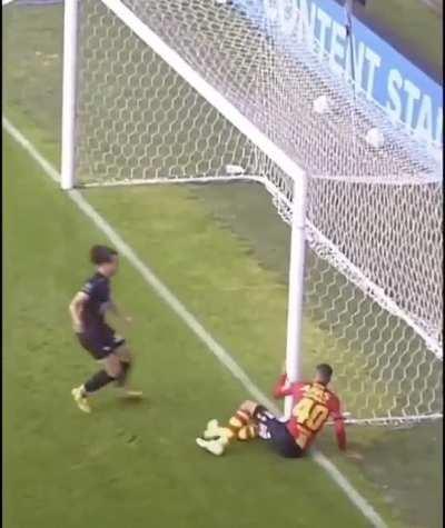 Wide open goal missed