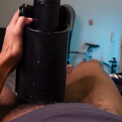 Moaning while getting milked