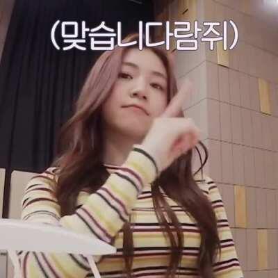 Getting scolded by Dahyun