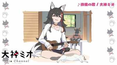 Mio Soothing Ukelele Loading Screen (from the latest collab stream with Ayame, turn sound on)
