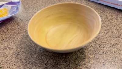 This bowl spins forever