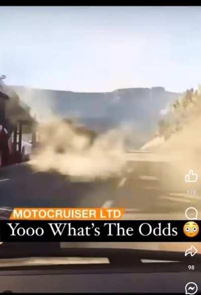 Note to self don't hit loose tires 