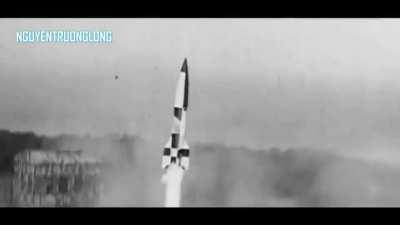 1942, a couple of V-2 rockets go out of control while testing.