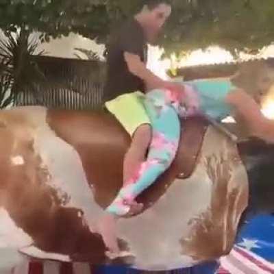 Clueless Hmm today I'll ride a mechanical bull with my mother