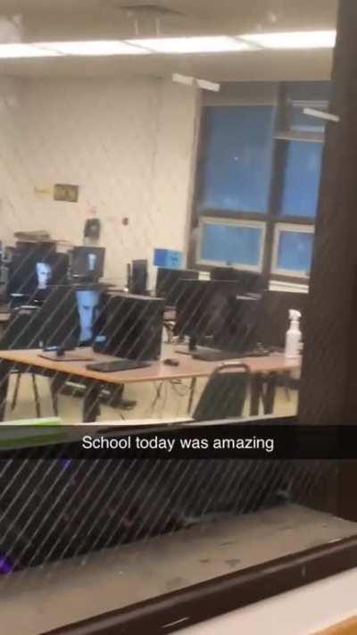 teacher gonna walk in and see nothing but deadweight in the room