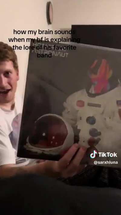 My gf made this TikTok of me haha. It’s all in good fun. She loves hearing about the band :)