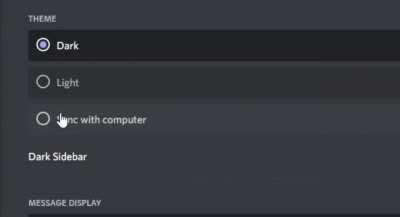 every 60 seconds on discord someone activates lightmode