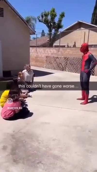 What's under Spiderman's mask?