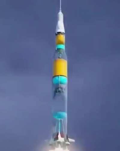 This is how a rocket consumes fuel