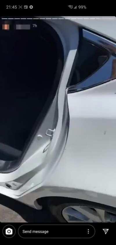 Local rapper crashes car